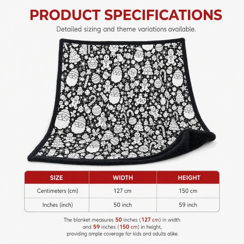✨Last Day 49% OFF🎨Family DIY Coloring Blanket for All Ages🎁Perfect Gift For Family & Friends