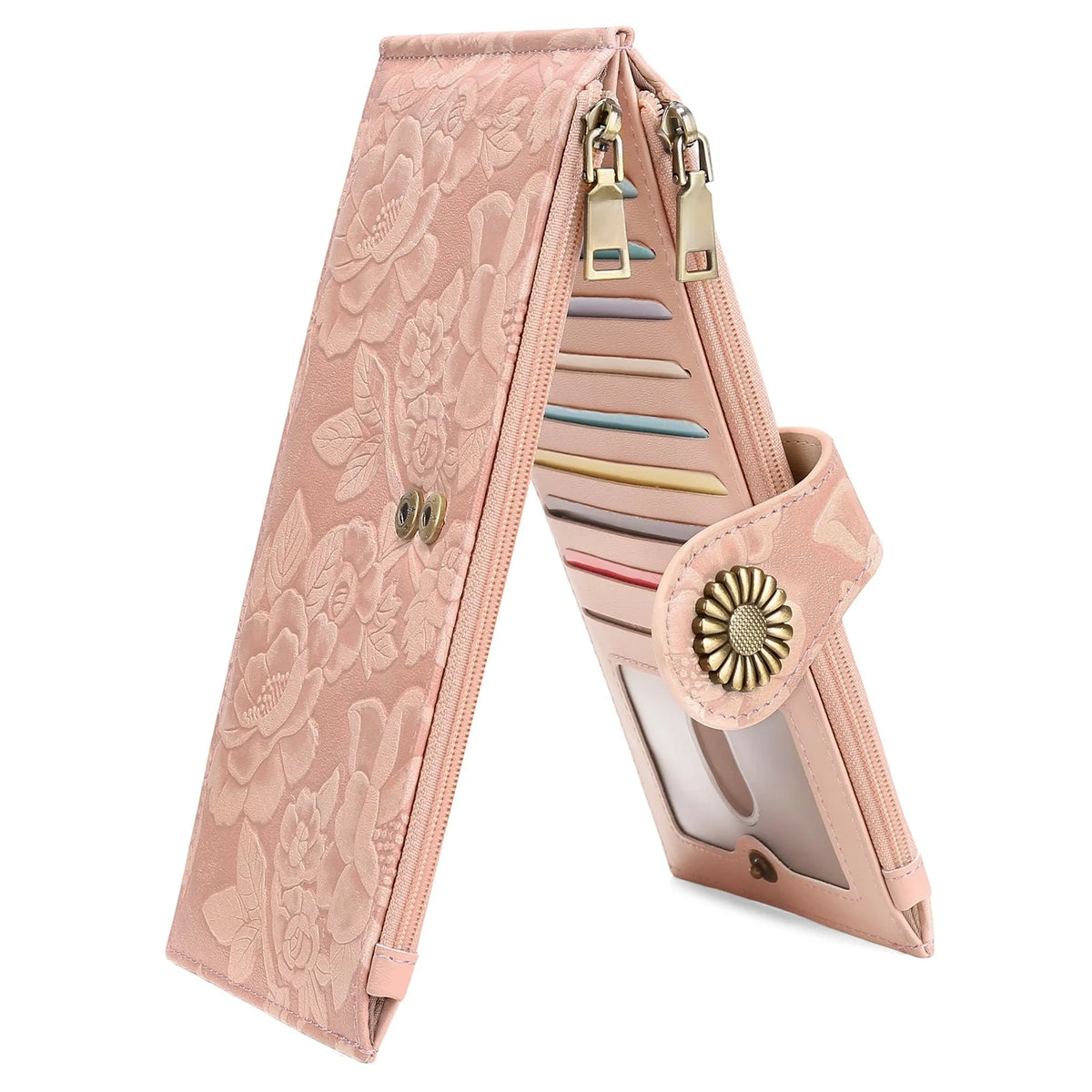 Women's RFID Blocking Leather Wallet – Slim Bifold Wallet
