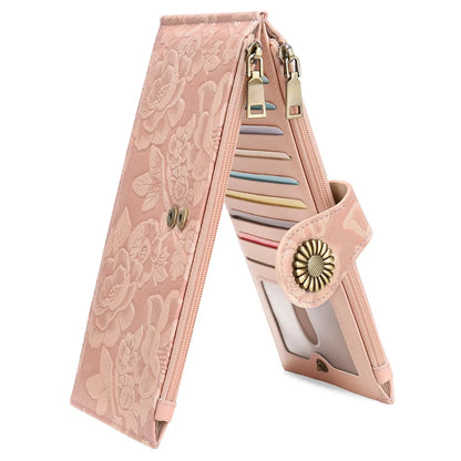 Women's RFID Blocking Leather Wallet – Slim Bifold Wallet