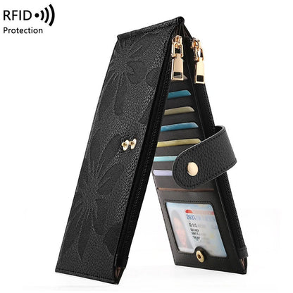 Women's RFID Blocking Leather Wallet – Slim Bifold Wallet