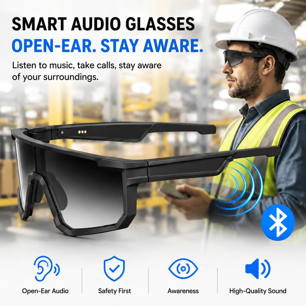 🕶️ VUB Smart Audio Glasses – Photochromic Options & Hands-Free Calls