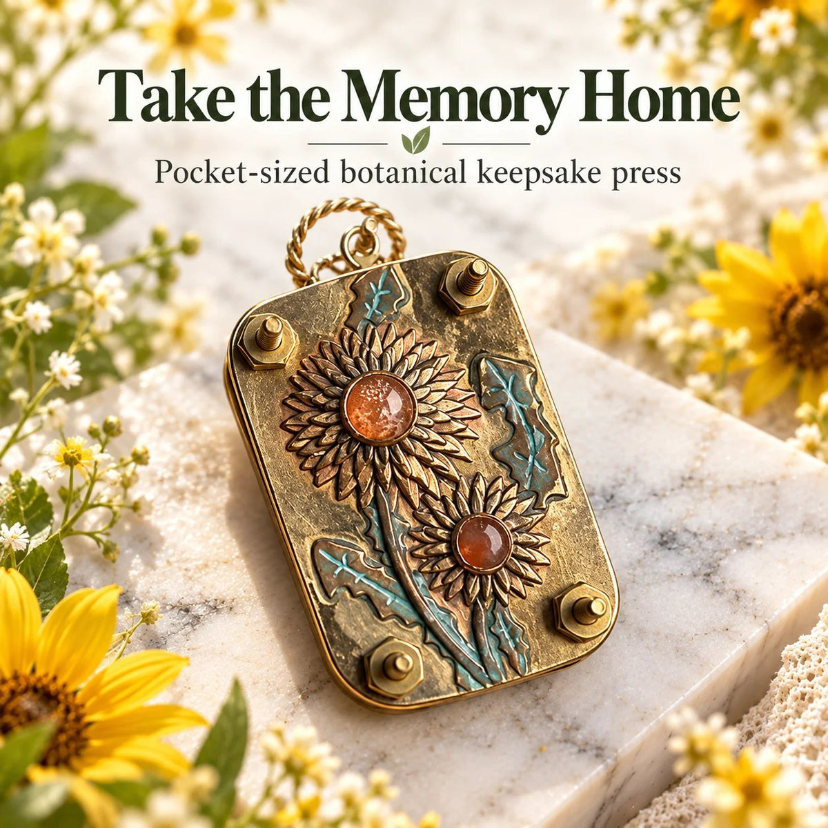 🌸 Mini Portable Flower Press | Pocket-Sized Botanical Press for Small Blooms, Petals & Keepsake Crafts 🌿