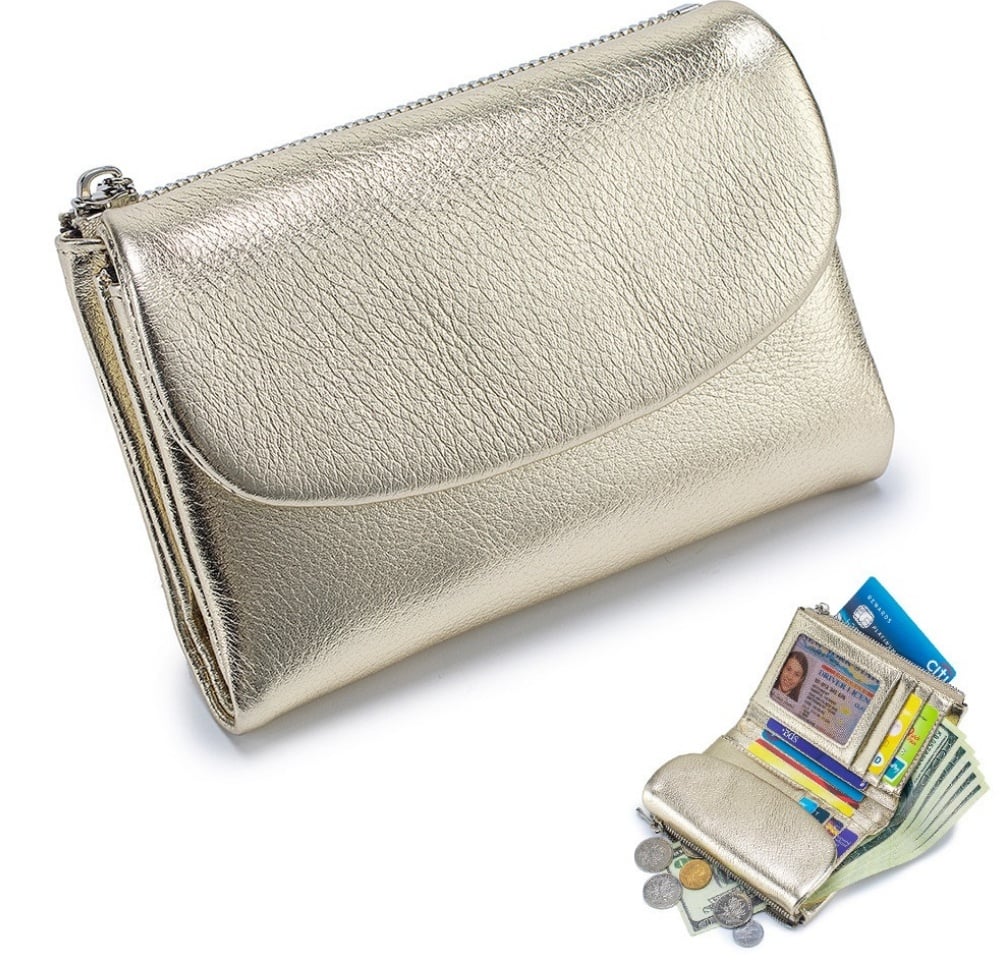 🔥⏰Unisex Pebble Real Leather RFID Wallet🔥