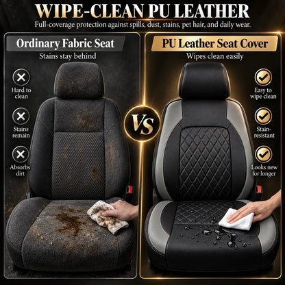 ⭐ 9-piece Universal Fit Leather Car Seat Cover Set