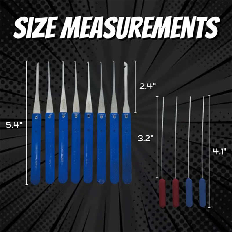 ⭐💯 👍12 pc Broken Key Extractor and Removal Tool Set - Fix jammed locks and keyholes