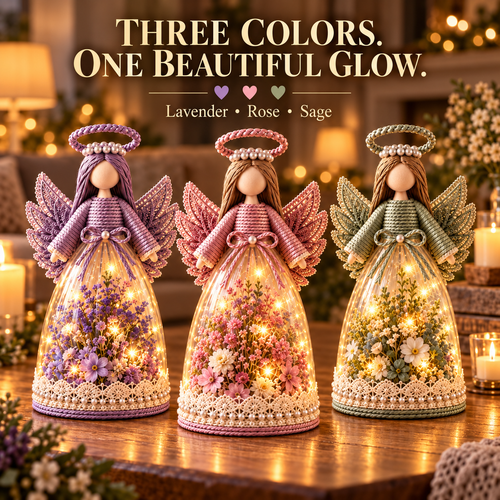 🎁 Lighted Floral Angel Figurine