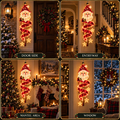⏳ ✨New Arrival 49% OFF – 🎄Christmas Magic Spiral™ Hanging LED Light Collection – 9 Festive Designs ✨ | Suspended Glowing Characters with Spiral Lights & Hanging Details for Porches, Windows, Entryways & Holiday Displays