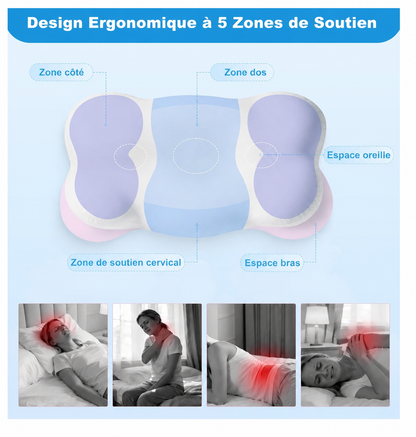 😴 Ergonomic Memory Foam Pillow – Neck & Shoulder Support for Better Sleep 🌙