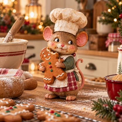 🐭🍪 Peperkoek Muis Bakker – Voeg een Vleugje Sprookjesmagie toe aan je Kerst!