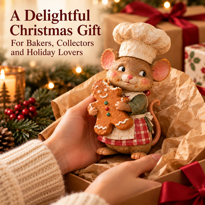 🍪 Gingerbread-muis bakker figuur