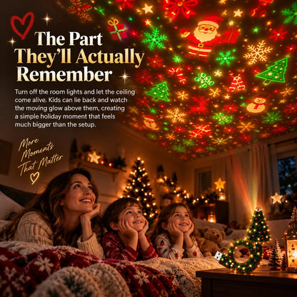 🎄 Christmas Ceiling Projector – 6 Magical Light Effects for Instant Holiday Atmosphere ✨