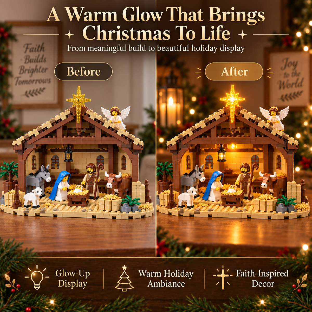 🎄 Last Day 50% OFF🌟 Build The Christmas Story – Nativity Scene Building Block Set
