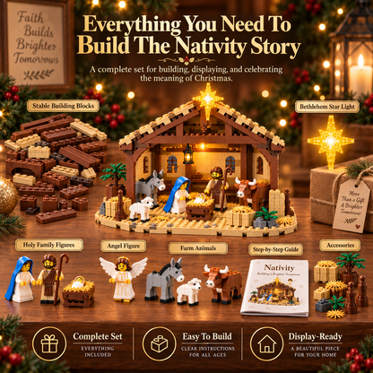 🎄 Last Day 50% OFF🌟 Build The Christmas Story – Nativity Scene Building Block Set