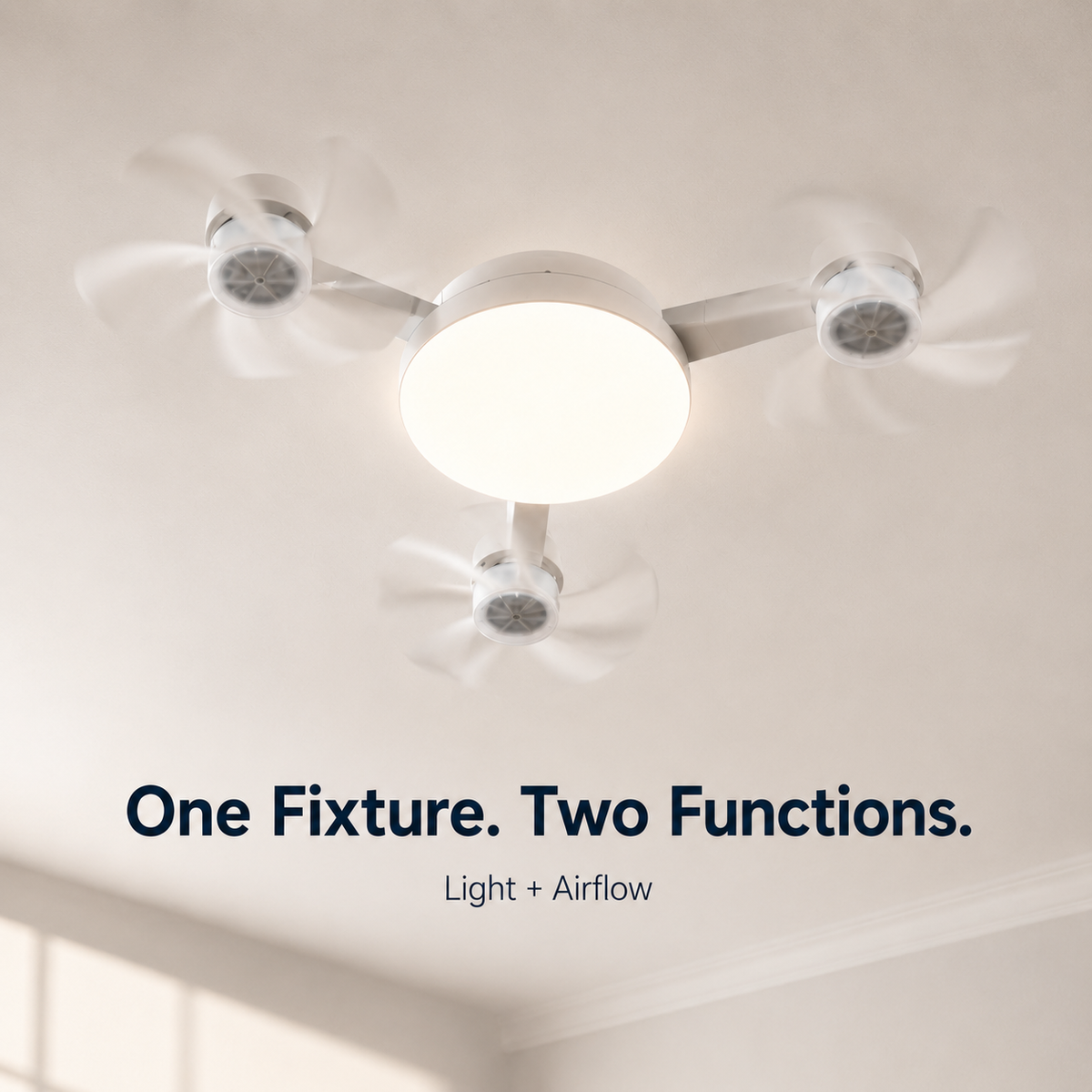 💡New E27 Socket Ceiling Fan Light - 2-in-1 Silent LED Fan with Remote Control