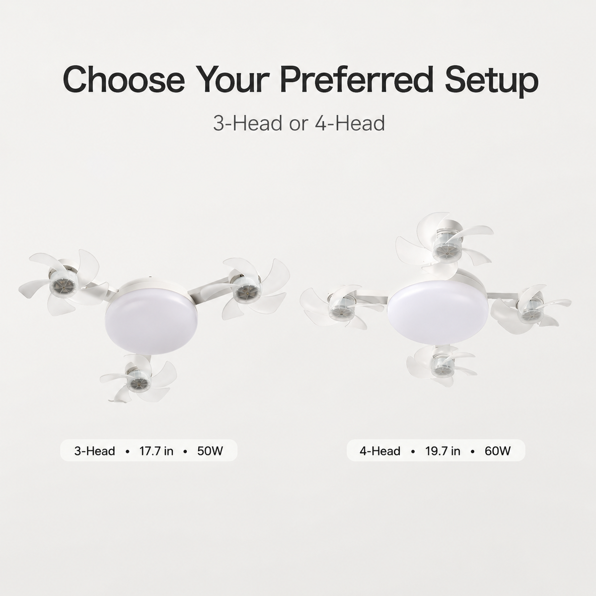 💡New E27 Socket Ceiling Fan Light - 2-in-1 Silent LED Fan with Remote Control