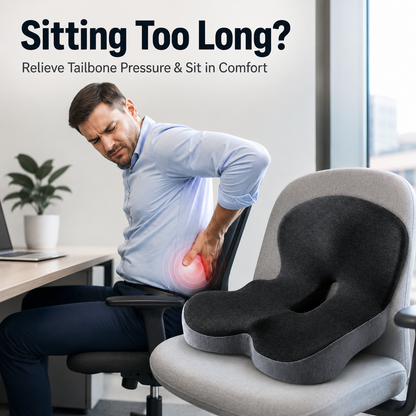 Sitting All Day? This Cushion Helps Relieve Back & Tailbone Pressure Instantly