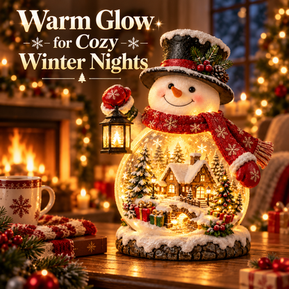 🔥 50% OFF Today ✨ Christmas Village Snowman Glow – Lighted Holiday Tabletop Decor
