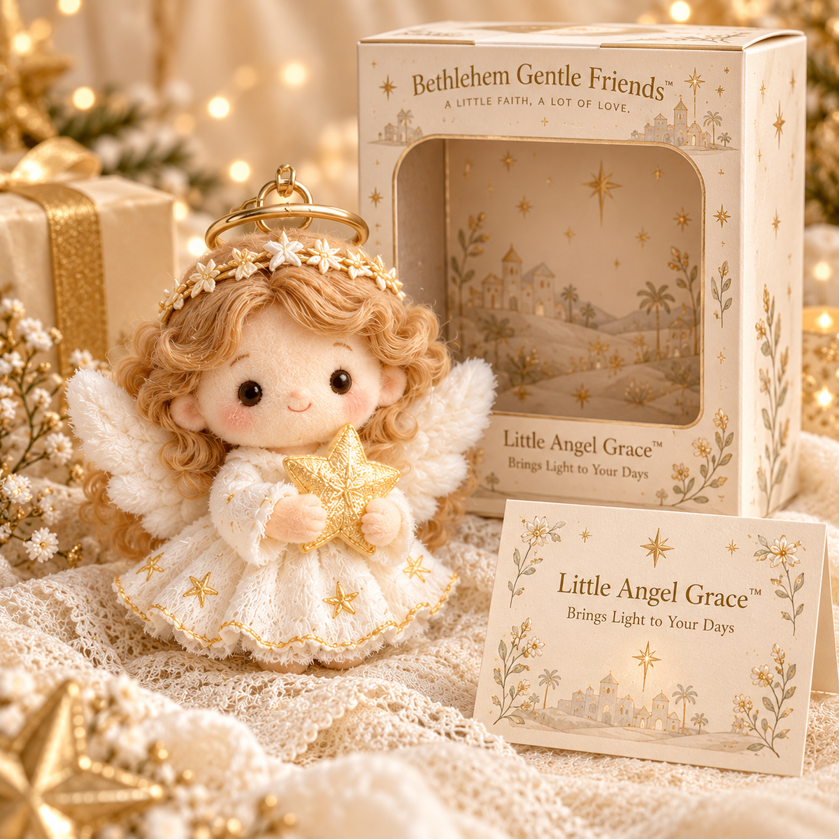💛 A Little Faith, A Lot of Love– 6 Plush Christian Comfort Keepsakes