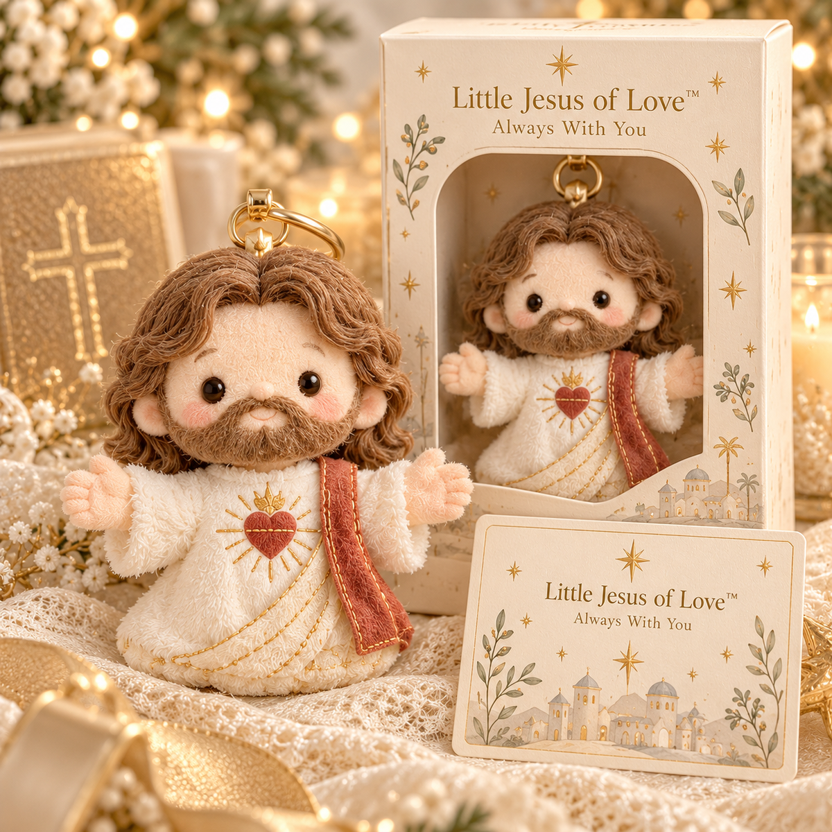 💛 A Little Faith, A Lot of Love– 6 Plush Christian Comfort Keepsakes