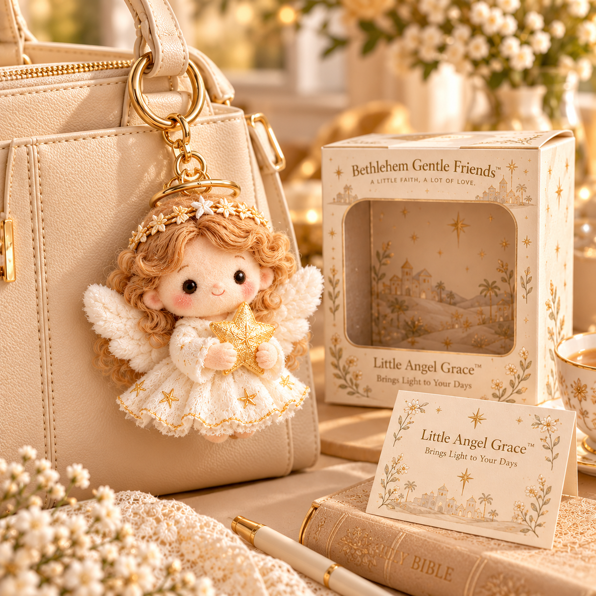💛 A Little Faith, A Lot of Love– 6 Plush Christian Comfort Keepsakes