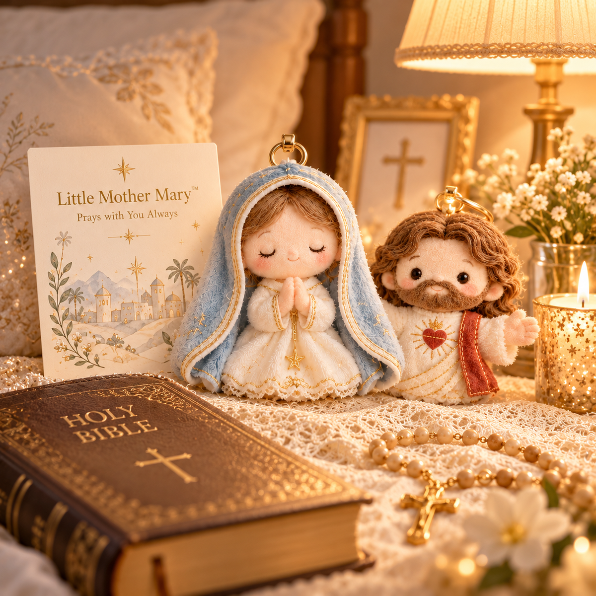 💛 A Little Faith, A Lot of Love– 6 Plush Christian Comfort Keepsakes