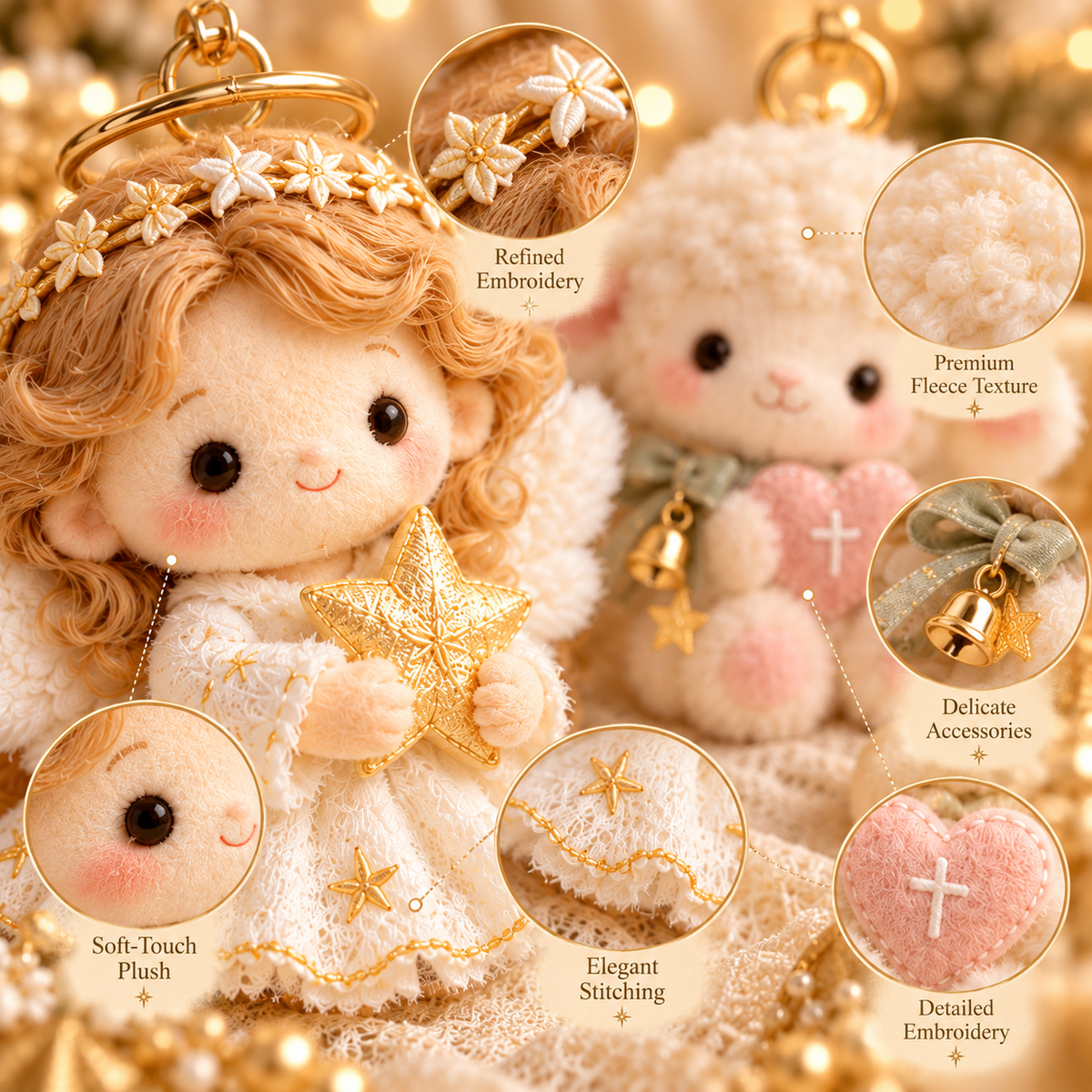 💛 A Little Faith, A Lot of Love– 6 Plush Christian Comfort Keepsakes