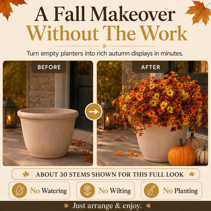 🍂 FALL SALE 49% OFF🌼 Faux Flower Bundles for Porch Decor
