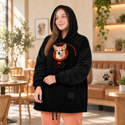 🐾 Rider Pet Carrier Sherpa Hoodie – Cozy Hands-Free Dog Carrying Hoodie