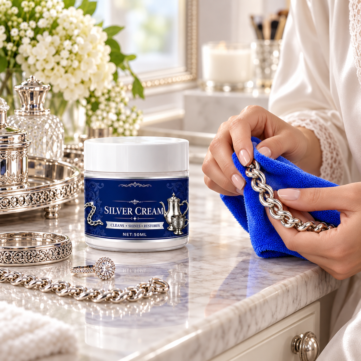✨ Bring Tarnished Silver Back to Life – Easy Silver Polish Cream