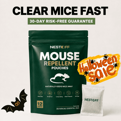 🌿 Botanical Mouse Repellent Pouches – Essential Oil Scent for Home, Garage & RV
