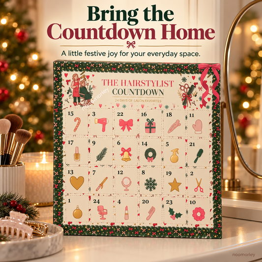 Christmas Advent Calendar for Hair Stylists, 24 Days of Beauty Salon Surprises, Hairstylist Christmas Gift, Hairdresser Gift Set, Festive Salon Decor