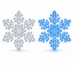 ❄️ 12-Piece Remote-Controlled Snowflake Wall Light Set – Christmas Décor