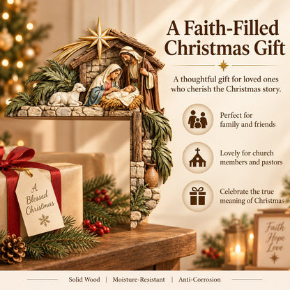 Christmas Nativity Door Frame Corner Decor