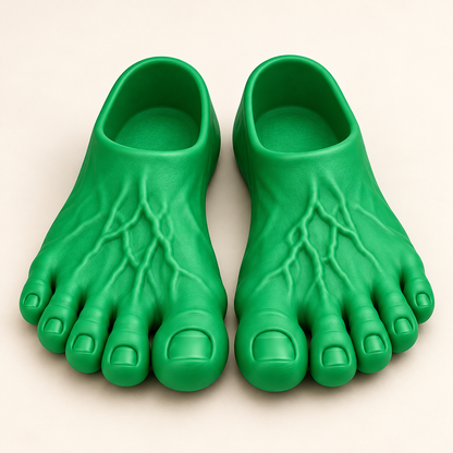 The Big Toe Energy Slides – Realistic Giant Foot Slippers