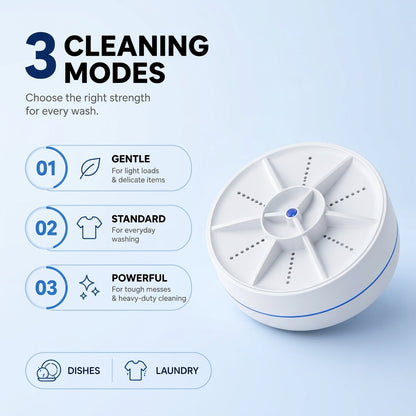 🍎 Portable Ultrasonic Fruit & Vegetable Cleaner – Wireless Mini Food Washing Machine for Fruits, Vegetables, Dishes & Kitchen Use 🥬✨
