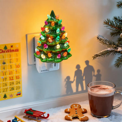 🎄 Plug-In Christmas Tree Night Light for Festive Holiday Home Decor