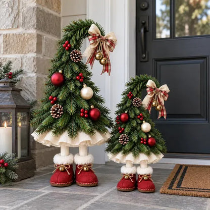 Whimsical Christmas Elf Tree Topper with Red Boots – Bring Holiday Magic Home