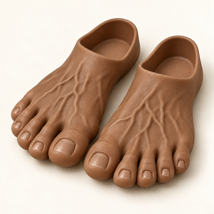 The Big Toe Energy Slides – Realistic Giant Foot Slippers