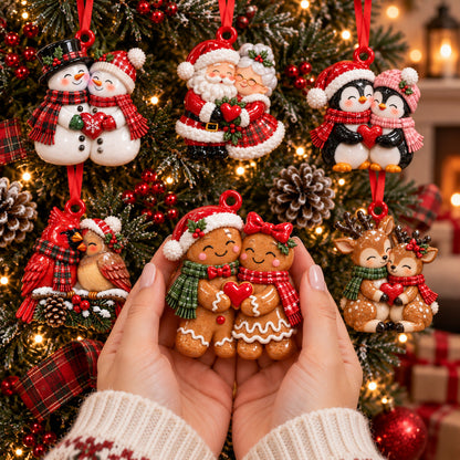 Merry Christmas Couple Ornament Gift Set