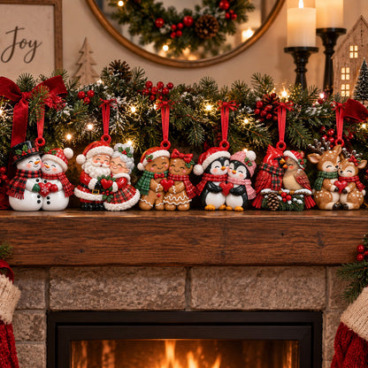 Merry Christmas Couple Ornament Gift Set