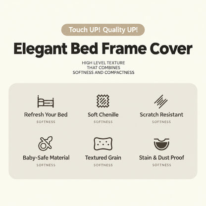 The Art of a Beautiful Bedroom — Premium Stretch-Fit Bed Frame Cover