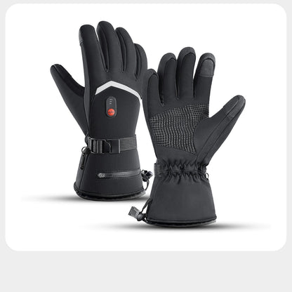 🔥 Rechargeable Heated Gloves with Digital Display & Flip-Open Fingertips