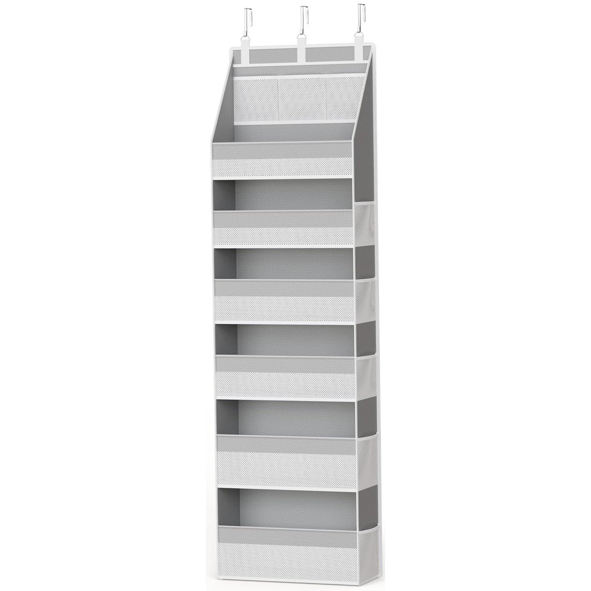 🚪 5-Tier Over Door Organizer – 5 Large Mesh Pockets, Anti-Tilt, 44 lb Capacity, Space Saver for Home