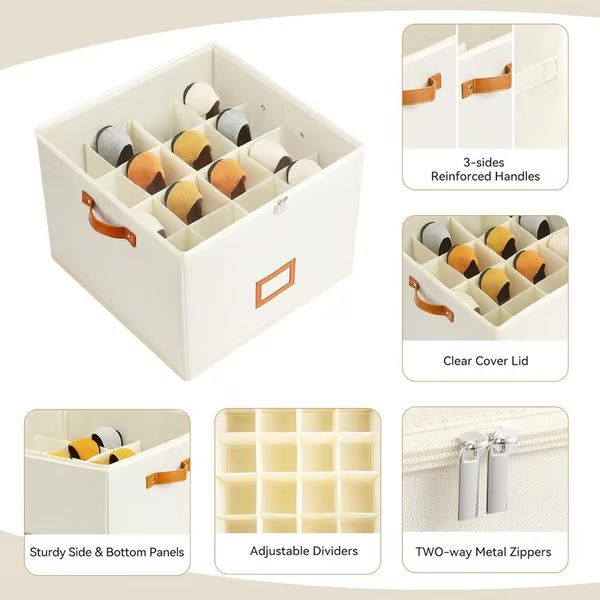 💥Fabric shoe organizer, storage box