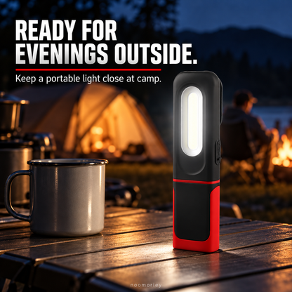 🔦 Rechargeable COB Work Light – USB-C Portable Inspection Lamp with Hanging Hook 🛠️
