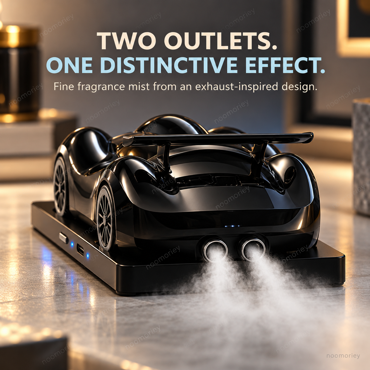 🏎️ Race-Car Aroma Diffuser with Dual Exhaust Mist