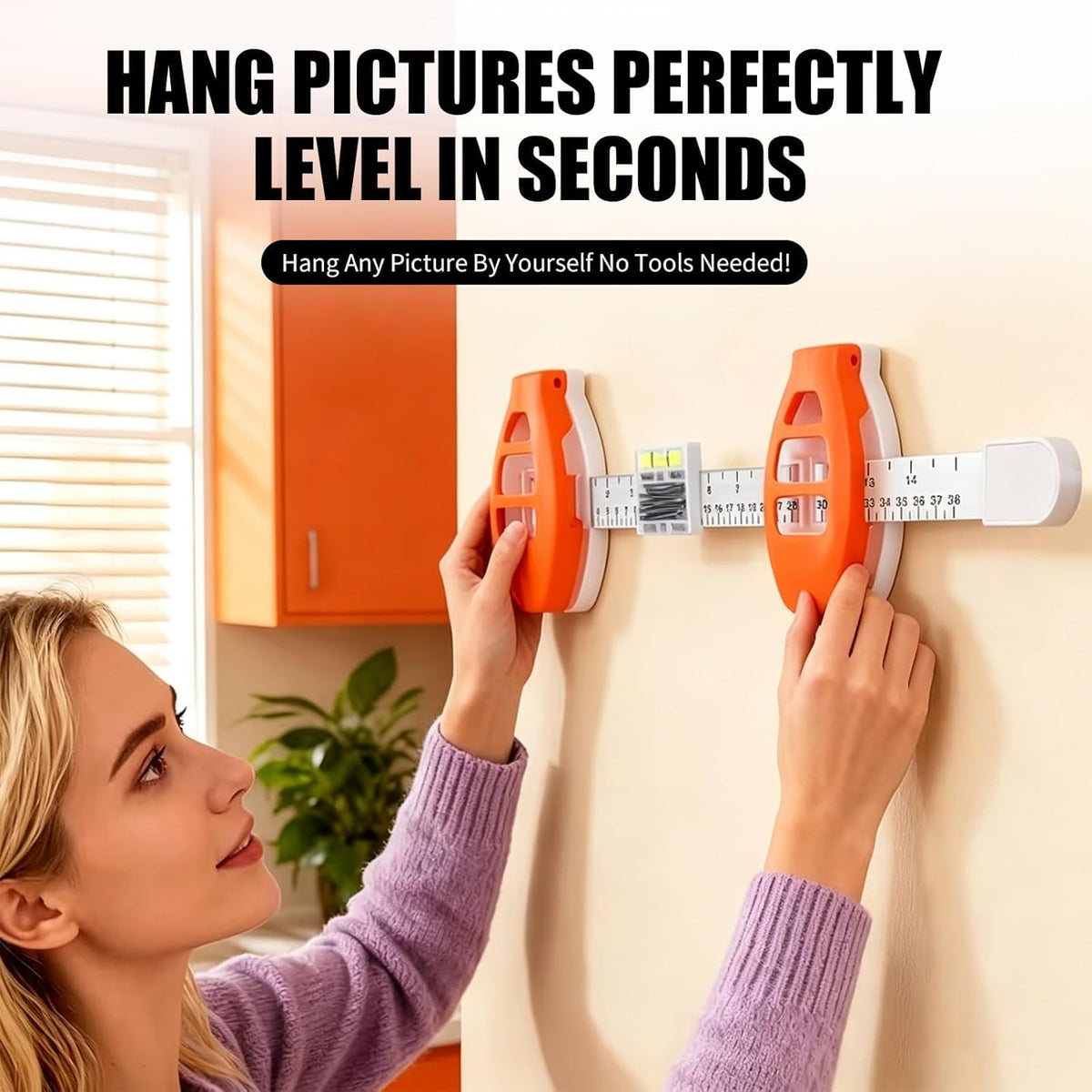 Level Ruler Picture Hanging Tool – Straight Alignment Frames