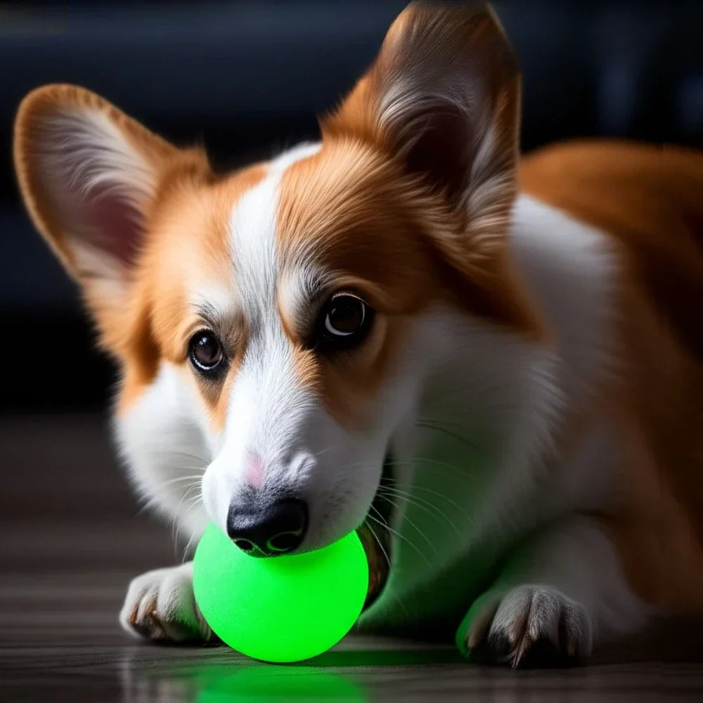 GlowBounce – Glow-in-the-Dark Dog Balls 🌙🎾