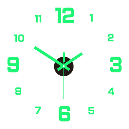 ⭐️⏰3D DIY Luminous Acrylic Wall Clock Set