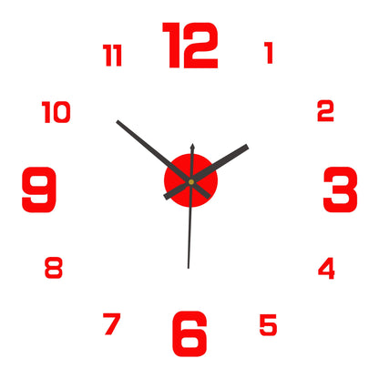 ⭐️⏰3D DIY Luminous Acrylic Wall Clock Set